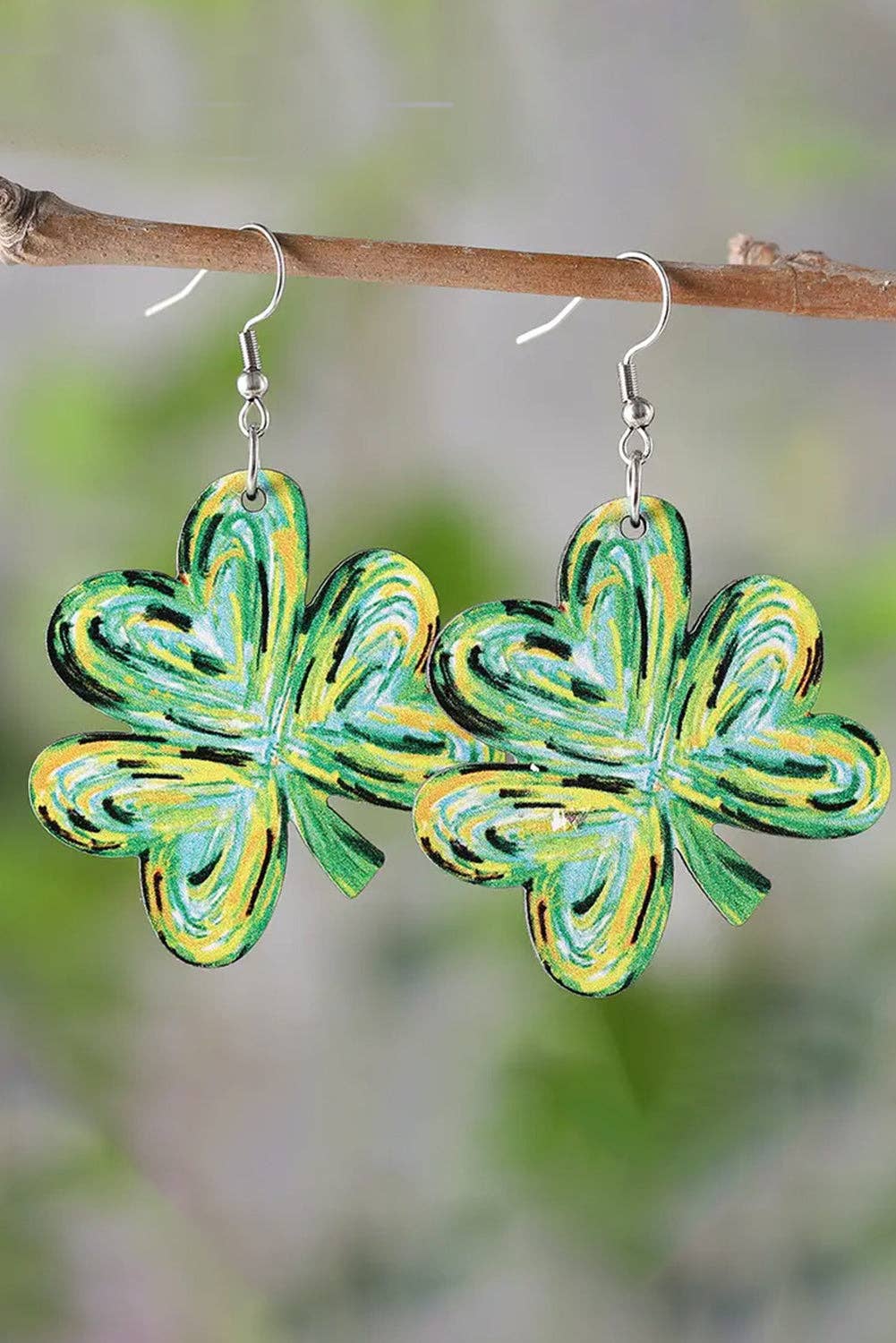 Light Green St. Patrick Earrings