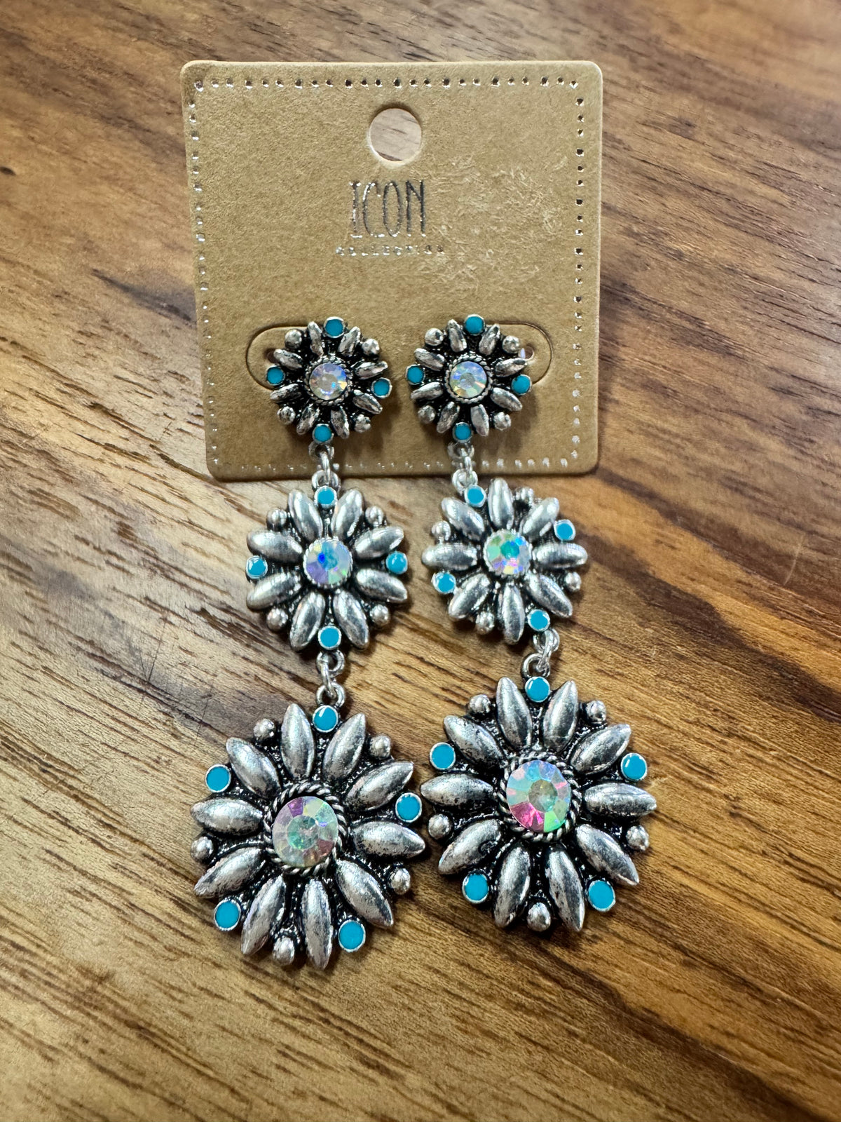 Dangle Flower Earrings