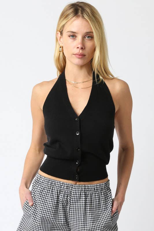 Knit Halter Top