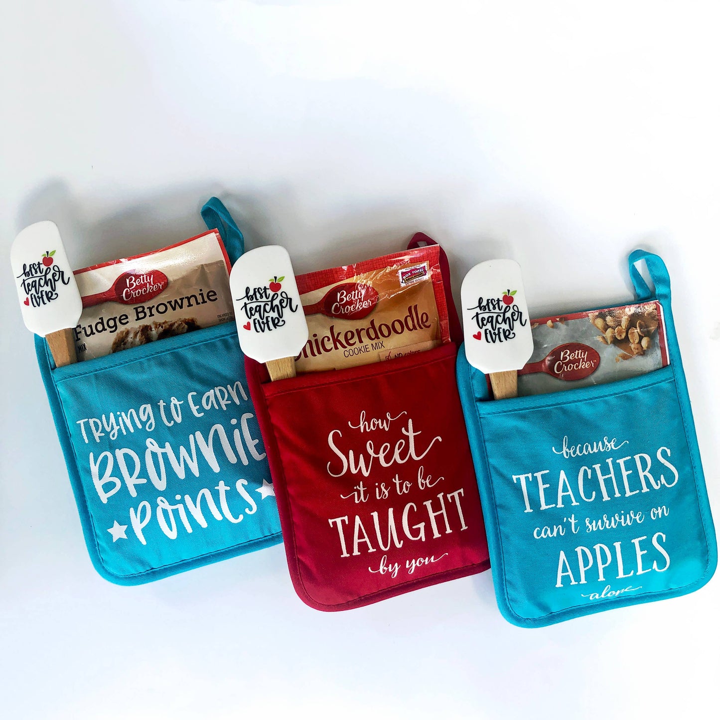 Teacher Pot Holder Gift - Smart Cookie RED