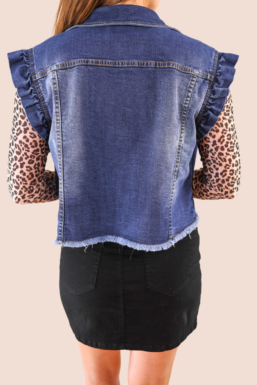 Jordan Ruffle Denim Vest