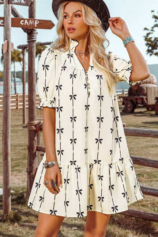 Bowknot Mini Dress