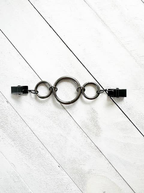 Gunmetal Black Ring Cinch Clip