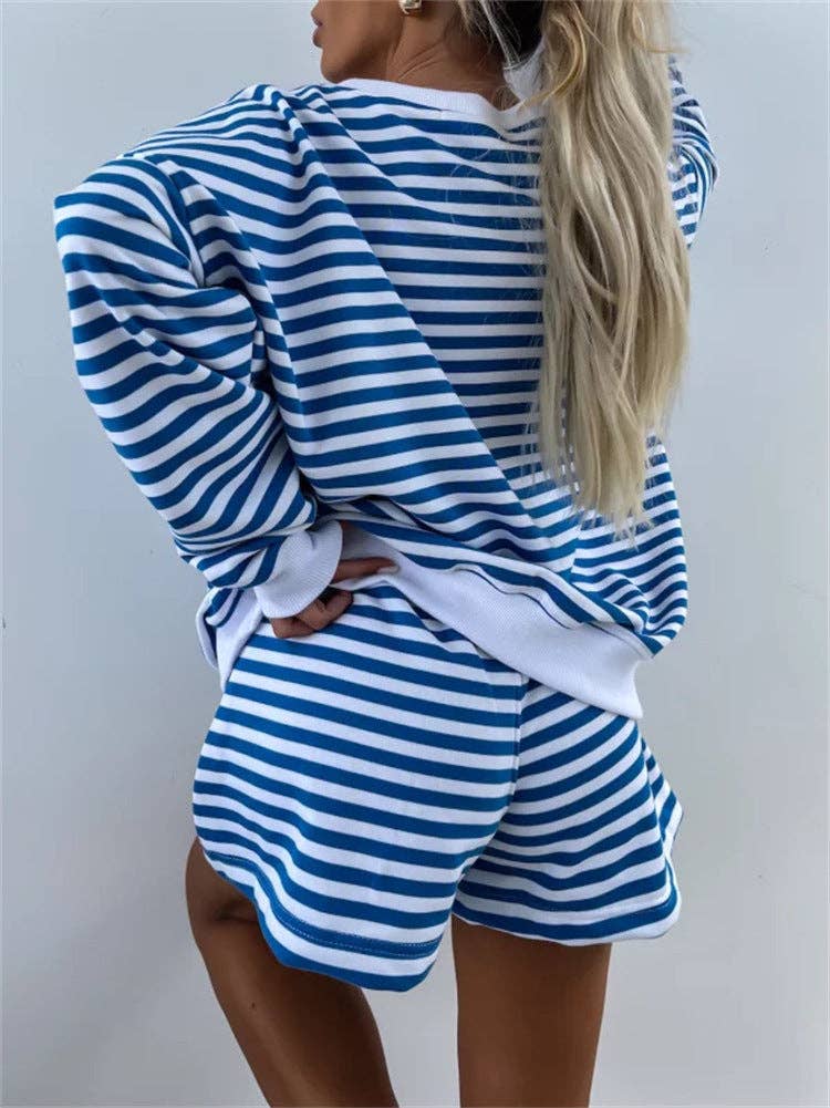 Striped V Neck Shirt