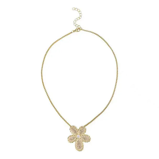 Gold Flower Necklace