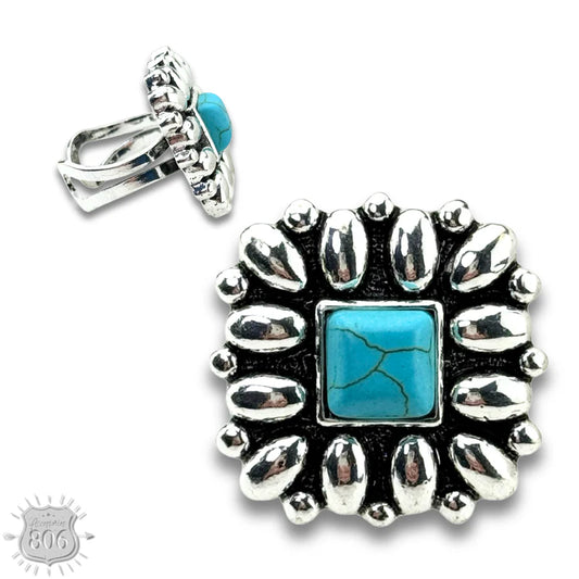 Turquiose Daisy Ring